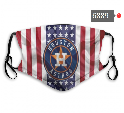 2020 MLB Houston Astros #3 Dust mask with filter->mlb dust mask->Sports Accessory